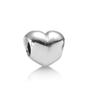 Authentic Pandora Silver Big Smooth Heart Charm